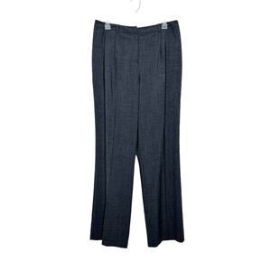 Jones New York gray pleated stretch trousers size 12